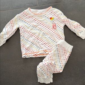 Rainbow Heart Kids Pajama Set